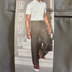 Marc New York 32x32 Commuter Pants, 4-Way Stretch, Slim Fit, Gray NWT